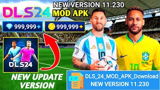 Dls 2024 mod apk unlimited money and gems  Dls 24 hack  Dls 24 New Update version 11230 [upl. by Iffar223]