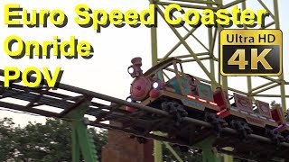 EuroSpeed – Europark Onride europark eurospeed achterbahn POV 4K Europark Vias France Euro Speed [upl. by Yelsnia]