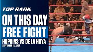 Hopkins Folds De La Hoya With INSANE Body Shot  ON THIS DAY  FREE FIGHT [upl. by Aufmann642]