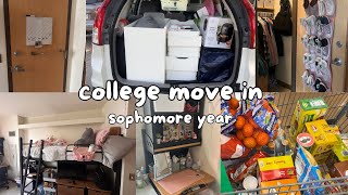 college move in vlog  sophomore year  nugent hallUIUC [upl. by Hgielah]