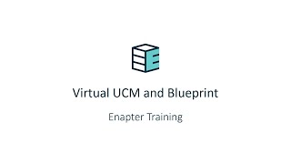 Enapter Training  Virtual UCM and Blueprint July 2022 [upl. by Jarrid]