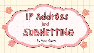 IP Address and Subnetting  Learn Subnetting  Learn IPv4 Addressing [upl. by Aiz]