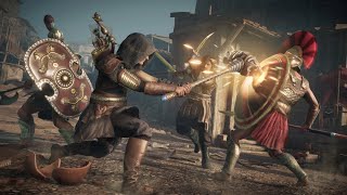 Assassins Creed Odyssey Gameplay Combating Mercenary [upl. by Ellga961]