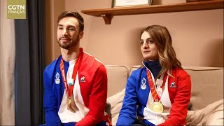 Gabriella Papadakis et Guillaume Cizeron duo français de danse sur glace brillent aux JO 2022 [upl. by Zora]