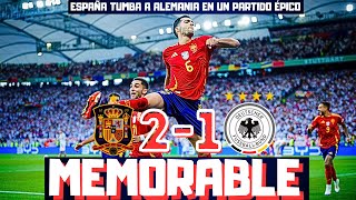 ESPAÑA EN SEMIFINALES TRAS UN PARTIDO ÉPICO HISTÓRICO GOL DE MERINO QUE TUMBA A ALEMANIA EUROCOPA [upl. by Leanor]