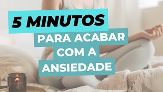 5 MINUTOS de Meditação guiada para aliviar ansiedade e estresse  528Hz [upl. by Vivica]