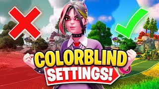 The BEST Colorblind Mode in Fortnite Chapter 4 BEST COLOR SETTINGS  Fortnite Tips amp Tricks [upl. by Rolph]