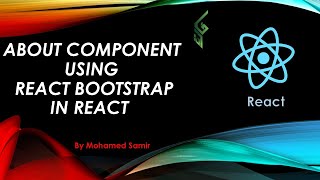 36 About Component Using React Bootstrap React  React بالعربي [upl. by Ajdan]