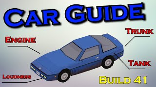 Project Zomboid CAR GUIDE  All cars and their specifications  Build 41 [upl. by Balas]