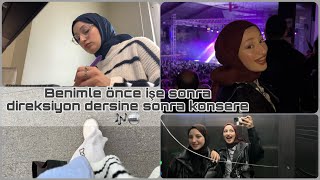 Benimle bir gün  Gökhan Türkmen konseri direksiyon dersi  İş Yeri vlog 8✨ [upl. by Einimod]