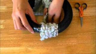 Tea Garden Organza Ribbon Wreath Tutorial [upl. by Reitman]