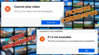 Comment RÉPARER une vidéo ENDOMMAGÉE OU CORROMPUS en 30 secondes [upl. by Ioyal]