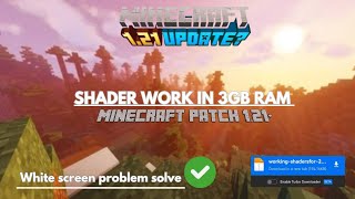 Minecraft patch shaders fix problem issue support low end device [upl. by Turrell]