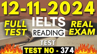 IELTS Reading Test 2024 with Answers  12112024  Test No  378 [upl. by Aimee]