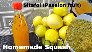 Sitafol Pallingeida Squash Semhourase Mayam  Homemade Passion fruits Squash  manipurihomemaker [upl. by Yeltsew]