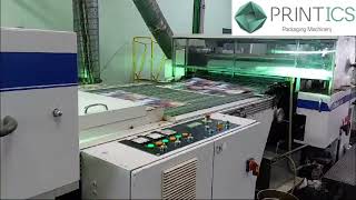 VIDEO PRINTICS U46271024 STEINEMANN COLIBRI 102 VARNISH MACHINE [upl. by Sommers]