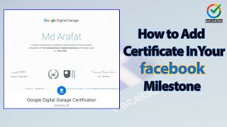 How to Add Certificates in Your Facebook Milestone  beCertified [upl. by Eirrej]