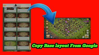 How to Copy layout in clash of clans from Google  How to copy layout in clash of clans [upl. by Alesi]