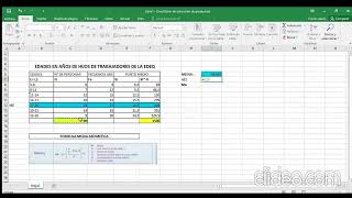 TABLA DE FRECUENCIA  MEDIA ARITMÉTICA [upl. by Acimehs]