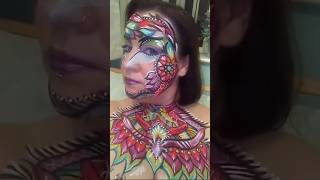 quotTribalquot Prima Barton inspired face painting shorts halloweenmakeuplook tribal [upl. by Rebeh]