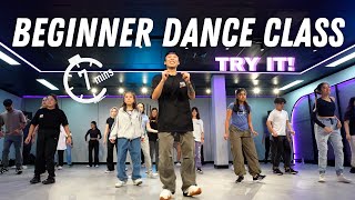 7 mins beginners hiphop dance class warm up for you to follow along at home [upl. by Lotsirk]