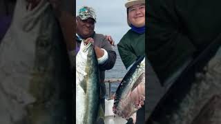 Huge mako shark in Southern California munches out on fisherman‘s tuna and yellowtail ￼ [upl. by Grinnell]