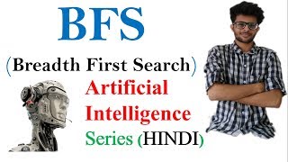 Breadth first search with solved example in Hindi  Artifical intelligence series [upl. by Otrebile386]