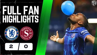 Chelsea WIN BUT LOOKED POOR Chelsea 20 Servette Highlights [upl. by Adamok]