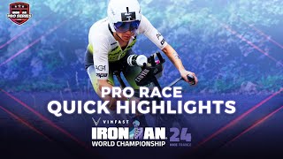 Pro Race Quick Highlights  2024 VinFast IRONMAN World Championship Nice Womens Edition [upl. by Anrehs]