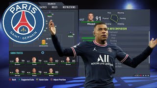 FIFA22PSG BEST FORMATIONS 43124332 TACTICS AND INSTRUCTIONS FIFA22 ONLINE SEASONS [upl. by Nanaj580]