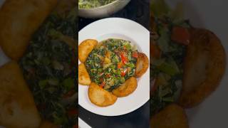 Steam Callaloo amp Saltfish Fry Ovah Boil Dumpling [upl. by Kele691]