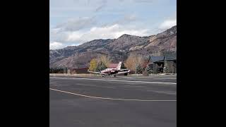 wyoming stuff  TBM SOCATA Daher 960 takeoff snow 🤠🤙🤙 mountains [upl. by Jovitta]