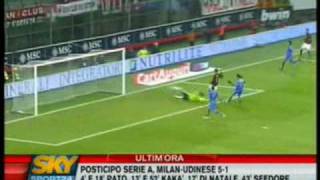 MILANUDINESE 51 SERIE A 17° GIORNATA 211208 [upl. by Quiteria]