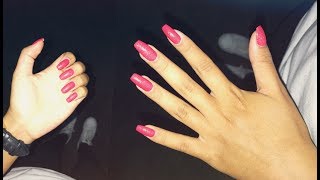 ROUTINE ONGLES LONGS  SOINS VERNIS [upl. by Cloe773]