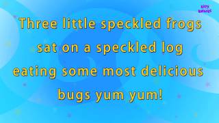 Karaoke Rhymes  Five little speckled frogs [upl. by Nolasba430]