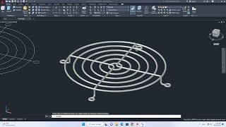 Autodesk AutoCAD 3D How to drawing exhaust fan protection 3D Modeling [upl. by Nivrag]