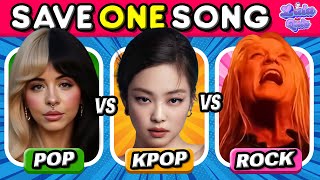 🎶 Melanie Martinez Music Battle 🔥 POP vs KPOP vs ROCK – Save One Song 🔥 [upl. by Andrea]