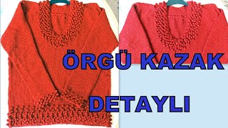 Moda Olan Kazak Örgü Kazak Yapımı Kazak Örgü Modelleri [upl. by Laram]