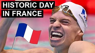 PARIS OLYMPIC SWIMMING DAY 2 FINALS RACE RECAP [upl. by Bartolome]