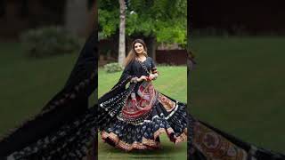 letest navratri special garba dress 😍garba chaniya choli gujrati lehanga design 🥰lahanga shorts [upl. by Corin666]