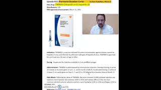 TWINRIX Hepatitis A amp Hepatitis B Hepatitis A and B vaccine [upl. by Indnahc671]