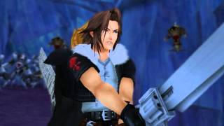 Kingdom Hearts II English cutscene 404  Leon and Cloud  HD 720p [upl. by Arikaahs]