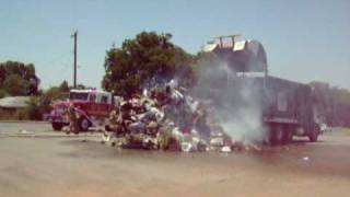 GUTHRIE OKLAHOMA FIRE DEPT GARBAGE TRUCK FIRE [upl. by Hercules]