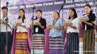 Team TBCA presenting a Beautiful chorus during the 7th Annual Youth Conference of ABCC at Pasighat [upl. by Flam399]