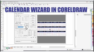 CorelDraw Calendar Wizard  Generate and Design Automatic Year Calendar In CorelDraw [upl. by Ordway]