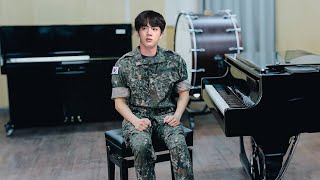 Thirty Minutes Ago Bts Jin Composed This Song In The Military Before He Was Discharged [upl. by Tewell352]