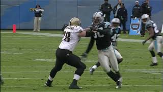 Julius Peppers top career plays with Panthers [upl. by Oinotnas]