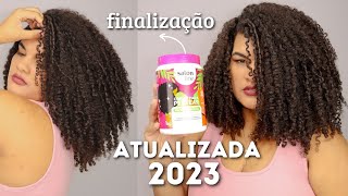 FINALIZAÇÃO ATUALIZADA 2024  Cabelo Cacheado 3c 4a [upl. by Ardnusal]