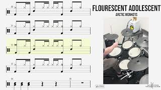 🥁 Flourescent Adolescent  Arctic Monkeys  DRUMS ONLY [upl. by Lyndsay47]