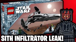 LEGO Star Wars 2024 Leaks Erstes Bild von Darth Mauls Sith Infiltrator 75383  LEGO News [upl. by Wardieu]